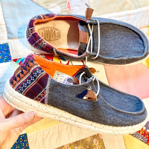 Hey Dude Wendy Funk Baja Navy - Picture 1 of 8